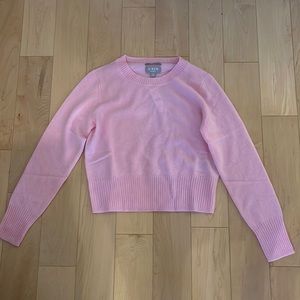Cashmere pink cropped sweater